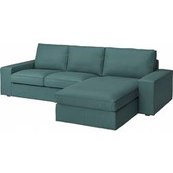 IKEA Kivik Kelinge Grey Turquoise Soffa 280cm 3-sits