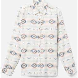 Hurley Portland Organic Flannel LS Hemd, Barely Knochen