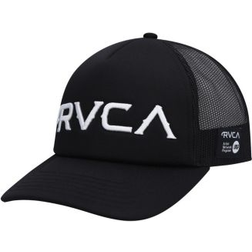 RVCA Men's Black Mister Cartoon Trucker Snapback Hat