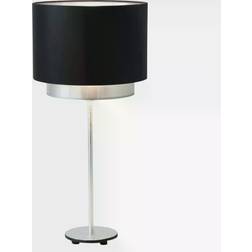 Holländer Mattia Black/Silver Bordslampa 44cm