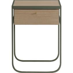 Asplund Nati Tati Green Khaki/White Stained Oak Table de chevet 40x45cm