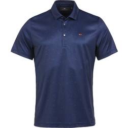 Daniel Springs Daniel Springs print polo Halbarm Polo navy