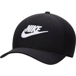 Nike Structured SwooshFlex Futura Cap in Black, FB5377-010