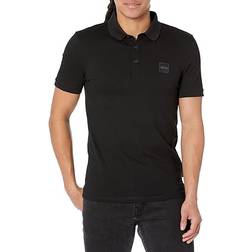 HUGO BOSS Passenger Stretch Cotton Slim Fit Polo Shirt - Black