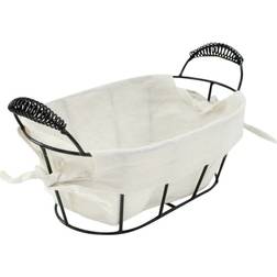 Geri Metal Oval Lined Metal Basket
