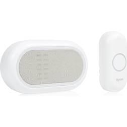 Byron DBY-23561BS 200m Portable Doorbell Single, White