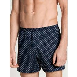 Calida Prints Jersey-Boxershorts ohne Eingriff blau