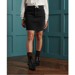 Superdry High Rise Mini Skirt - Charcoal