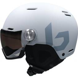 Bolle MIGHT VISOR Skihelm matt off weiss 55-59cm