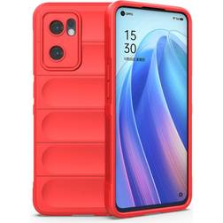 MAULUND Oppo Reno7 Find X5 Lite Fleksibelt Plastik Cover Rød