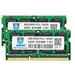 Motoeagle PC3L 12800S DDR3L 1600MHz 16GB Kit SODIMM RAM 1.35V/1.5V