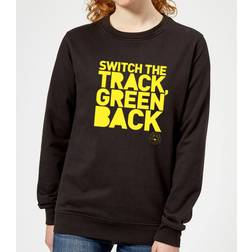 Danger Mouse Switch The Track Green Back Women's Sweatshirt Black Black