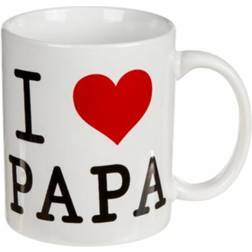 OOTB Kaffemugg kaffekopp I Love PAPA Mugg 30cl