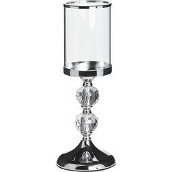 Beliani Shumee Glass holder silver COTUI Fyrfadsstage