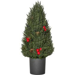 Homcom Berries Cypress Green Juletræ 47cm