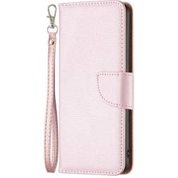 MAULUND Nothing Phone 1 Kunst Læder Flip Cover m. Strop & Kortholder Rose Gold