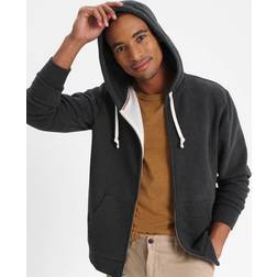 Lands' End Men's Sweat Hooded Jacket - Anthracite/Mottled