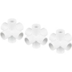 Uxcell 6 Way Angle Water Hose Connector 3-pack