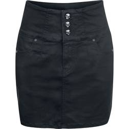 Rock Rebel Short Skirt - Black