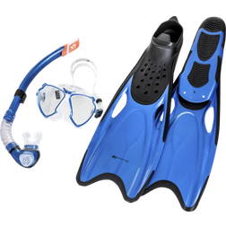 Wave Snorkel, cyklop och simfötter för vuxna blue 36-37