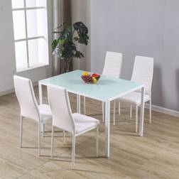 Westwood WW-DS07 Transparent Dining Set 75x120cm 5pcs