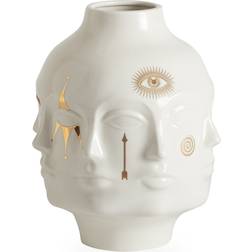 Jonathan Adler Gilded Dora Maar Large White Vas 30cm