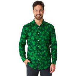 OppoSuits Mens Suitmeister Button Up St. Pats Green Shirt Green