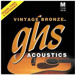 GHS Vintage Bronze VN-M Acoustic Guitar String Set, Medium, .013-.056