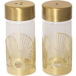 Pluto Design Sun Salt- og Peberbøsse Guld/Glas Peberkværn, Saltkværn