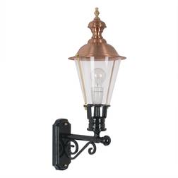 KS Verlichting Arnhem Black/Copper Wandlampe