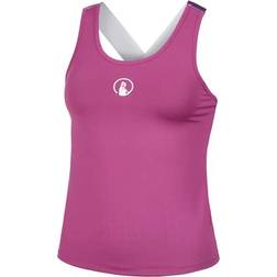 Quiet Please Crossback Camiseta De Tirantes Mujeres - Berry