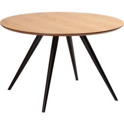 Dan Form Eclipse Oak Veneer/Black Spisebord 120cm