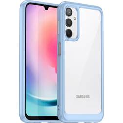 MAULUND Samsung Galaxy A24 Acrylic Combo Cover Gennemsigtig Blå