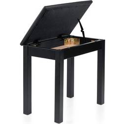 Gator Frameworks GFW-KEYBENCH-WDBKS Deluxe Wooden Piano Bench in Black