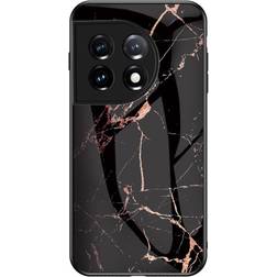 MAULUND OnePlus 11 Cover m. Glasbagside Gold Black Marble