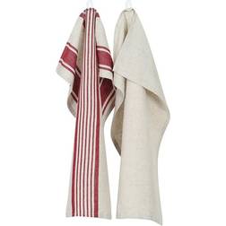 Classic Textiles Lukas Kökshandduk Röd, Beige (60x40cm)