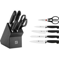 Gemini ZWILLING Four Star 6-pcs Bloc de couteaux Noir