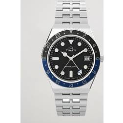 Timex Q Diver GMT 38mm Black/Blue