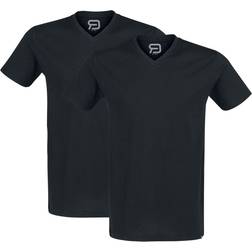 RED by EMP Red Double-Pack V-Neck T-Shirt - Black