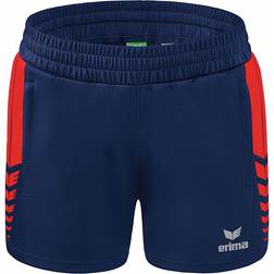 Erima Damen Six Wings kurze Shorts, new navy/rot