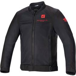 Alpinestars Honda Luc V2 Air Motorrad Textiljacke, schwarz-rot, Größe 4XL, schwarz-rot, Größe Unisex