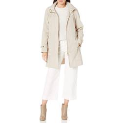 Calvin Klein Women's Long Packable Anorak Jacket, Buff