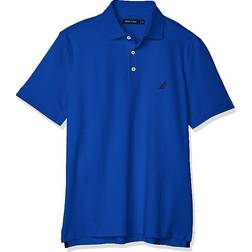 Nautica Men's Short Sleeve Solid Stretch Cotton Pique Polo Shirt - Bright Cobalt