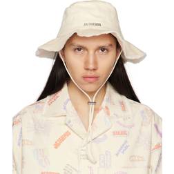 Jacquemus Artichaut Bucket Hat OffWhite Cotton white