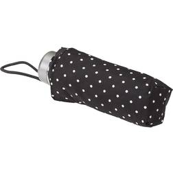 Totes Classics Micro Manual Compact Umbrella Black Swiss Dot