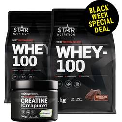 Star Nutrition 2 x Whey 100 + Creatine Creapure