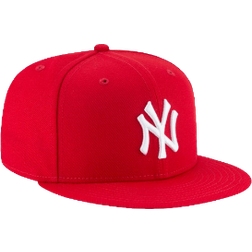 New Era Yankees 59Fifty Basic Cap Men's - Scarlet/White/Black