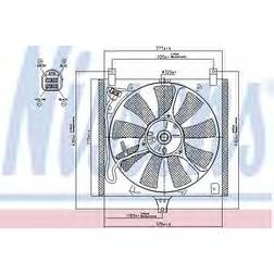 Nissens Car Fan radiator 85385