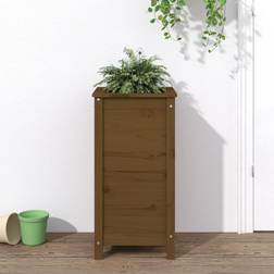 vidaXL honey brown pine, 40 Garden Raised Bed Planter Flower
