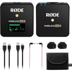 RØDE Rode Wireless GO II Single Compact Digital Wireless Microphone System/Recorder Bundle with Professional Grade Lapel Microphone